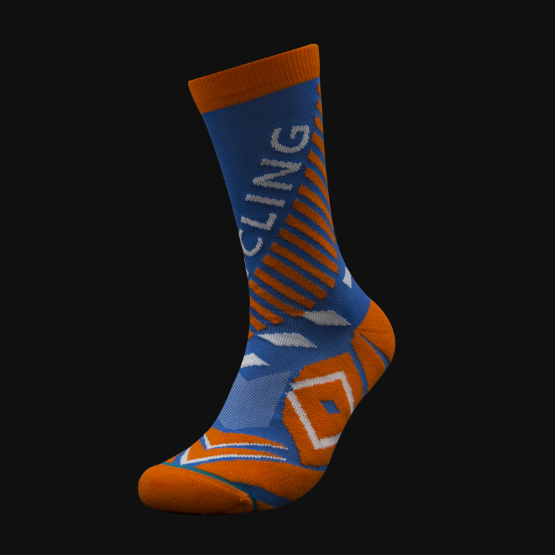 Udendørs cykeltryk nylon jacquard sokker